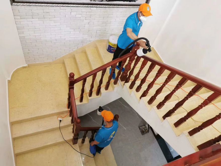 青海西寧玖瓏海鮮除甲醛施工