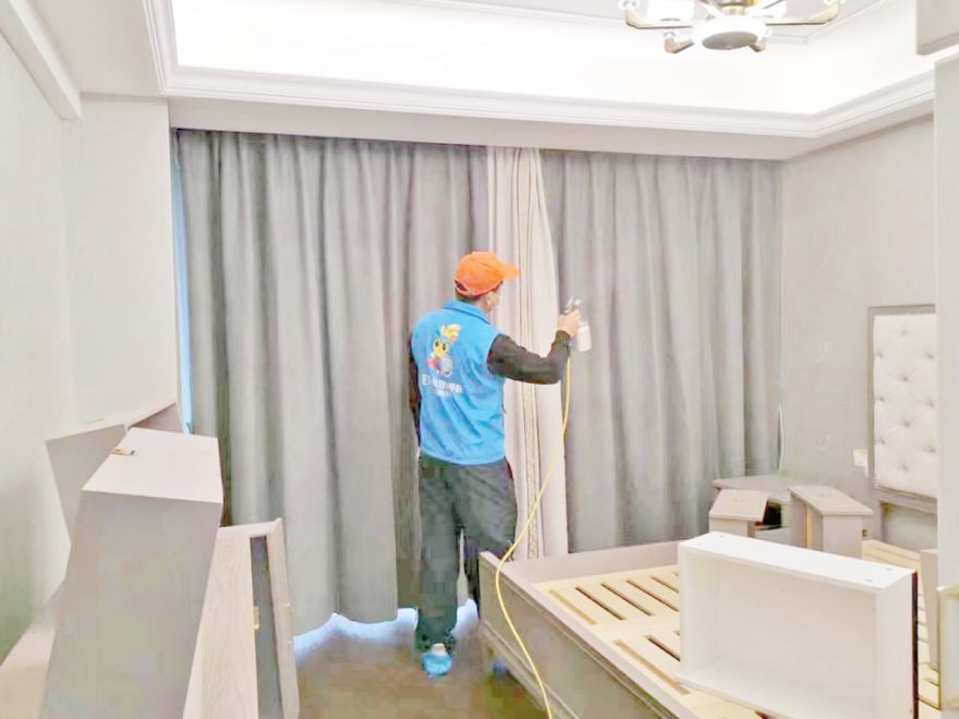 藍(lán)光公園華府除甲醛施工案例