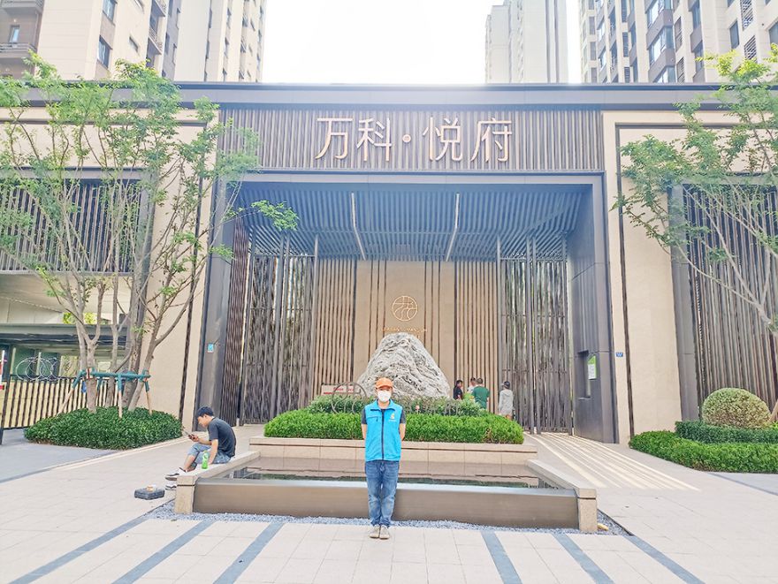 萬(wàn)科悅府除甲醛施工案例